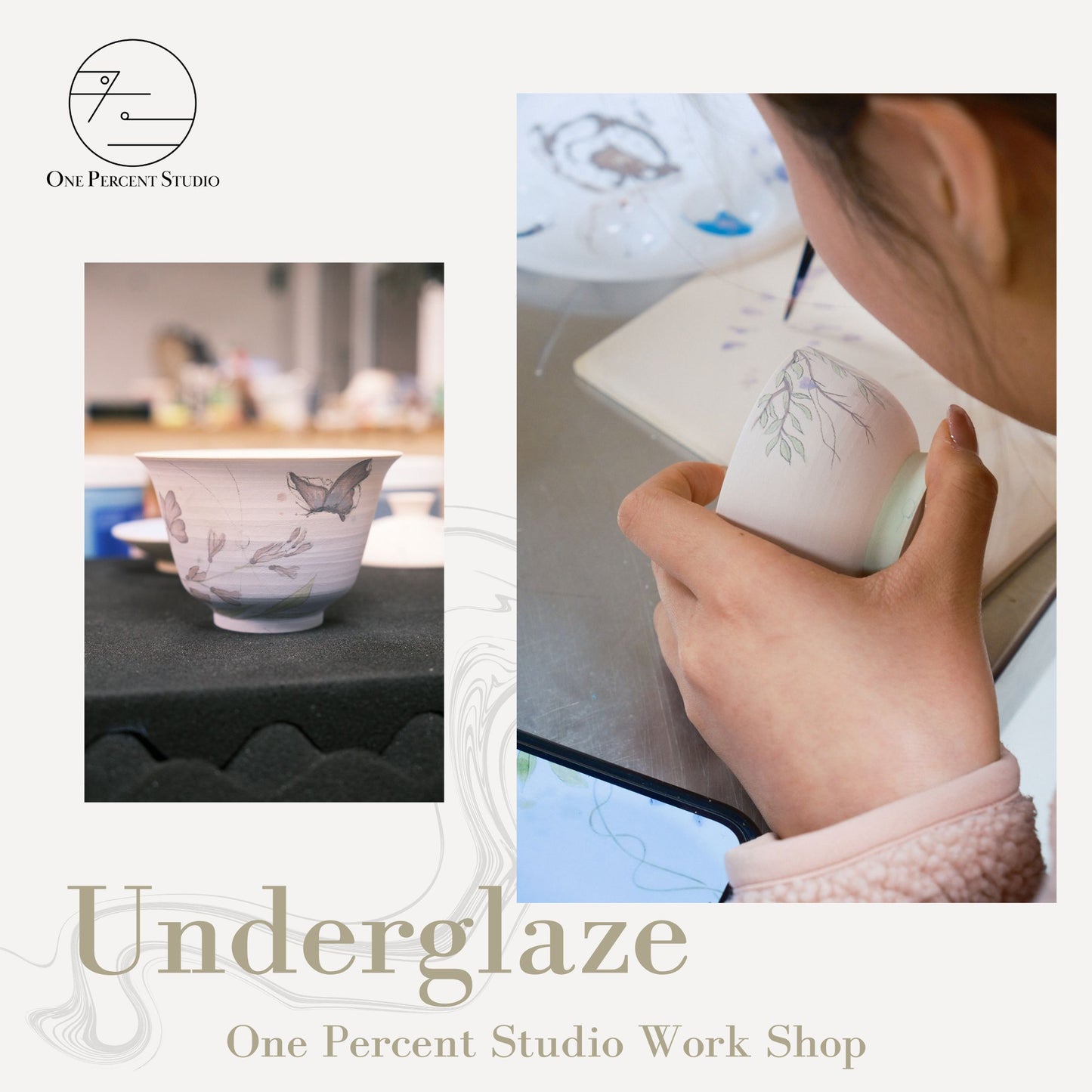 Beginner Workshop - Underglaze drawing